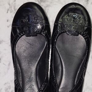 Tory Burch Black Ballet Flats